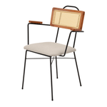 Preto - CADEIRA COM BRAÇOS E PALHINHA VIERNES