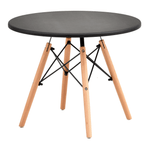 Preto - MESA INFANTIL REDONDA 60 CM EASY WOOD