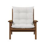 Branco - POLTRONA RECLINÁVEL C/ALMOFADA CARAÍVA