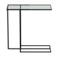 Preto - MESA LATERAL 65 X 30 VIDRO 6MM LINEAR