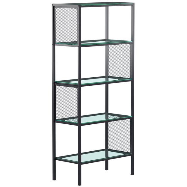 GRID-ESTANTE-60X136-COM-PRATELEIRAS-PRETO-INCOLOR--SPIN9