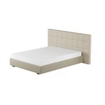 Bege - CAMA QUEEN 1,58 M C/ CABECEIRA SOX