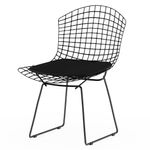 Preto - CADEIRA COM ALMOFADA BERTOIA