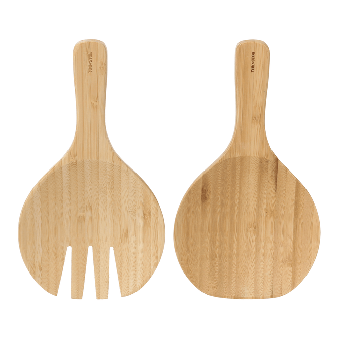 Jogo Utensílios Para Salada Bamboo