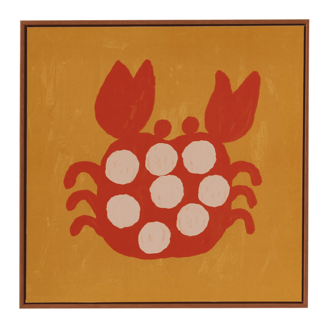 Quadro Caranguejo 30 Cm X 30 Cm Caxixi