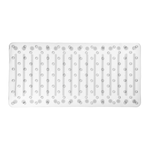Branco translucido - TAPETE PARA BOX 79 CM X 39 CM CAREFUL