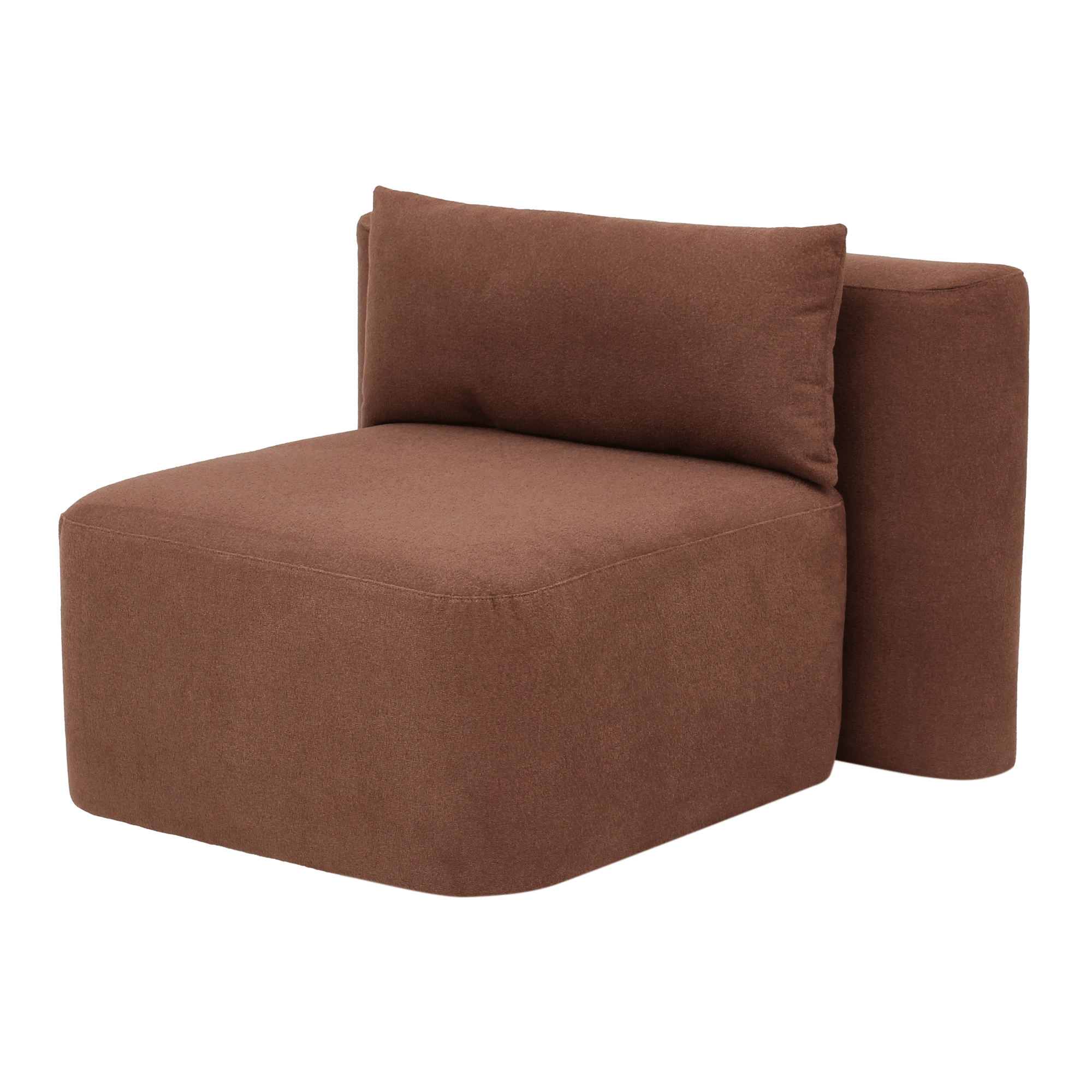 MÓDULO SOFÁ 1 LUGAR ASSENTO 75 CM SHIRO RUBY MOCHA | Tok&Stok