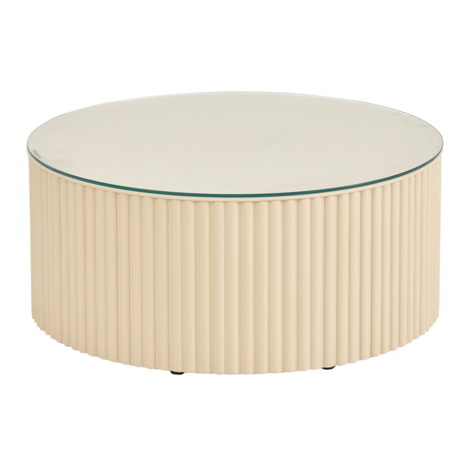 Mesa De Centro Redonda 70 Cm Ribs
