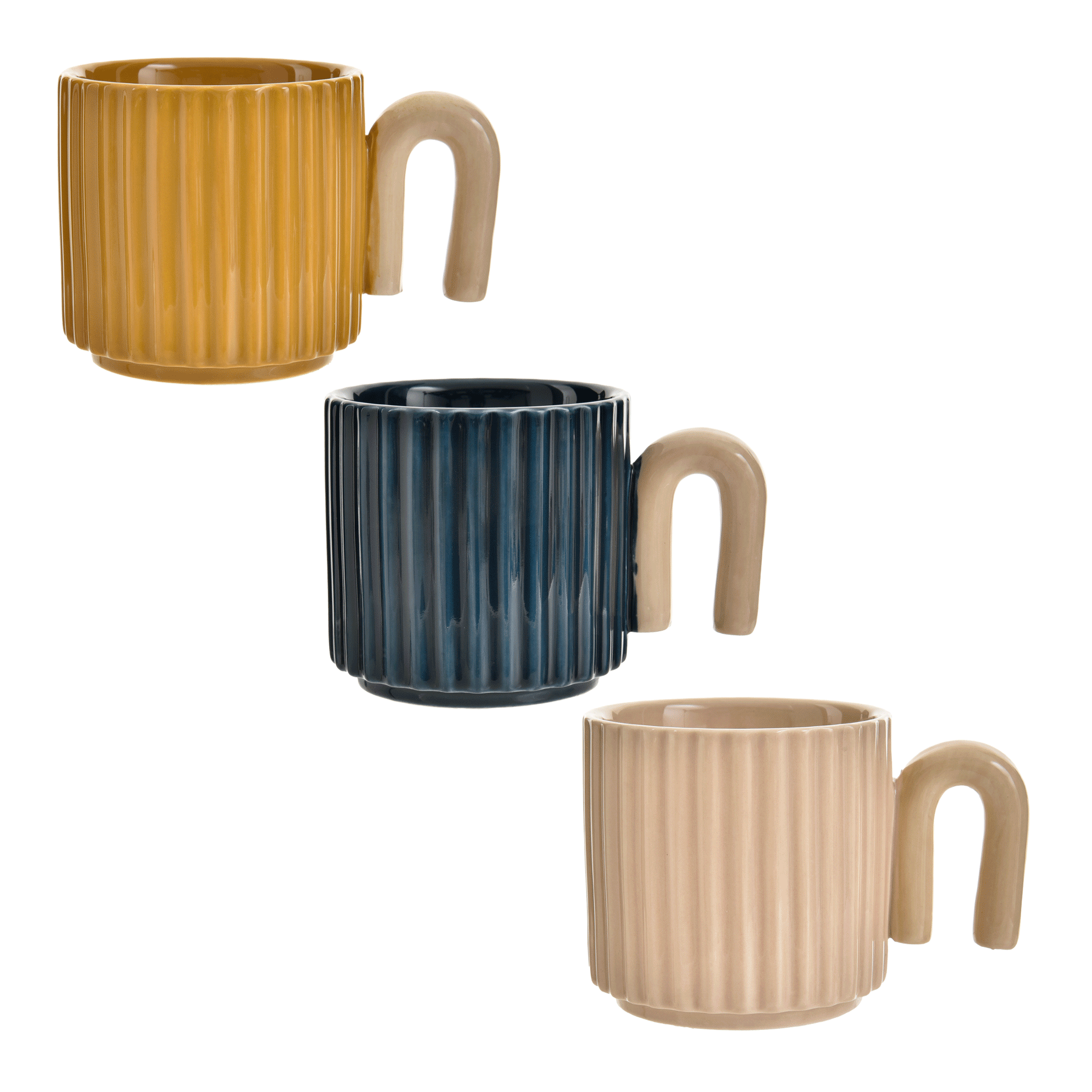 JOGO DE CANECA 330 ML 3 PEÇAS WHIM MULTICOR | Tok&Stok