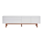 Branco - RACK 2 PORTAS/2 GAVETAS 1,90 M X 40 CM POINT
