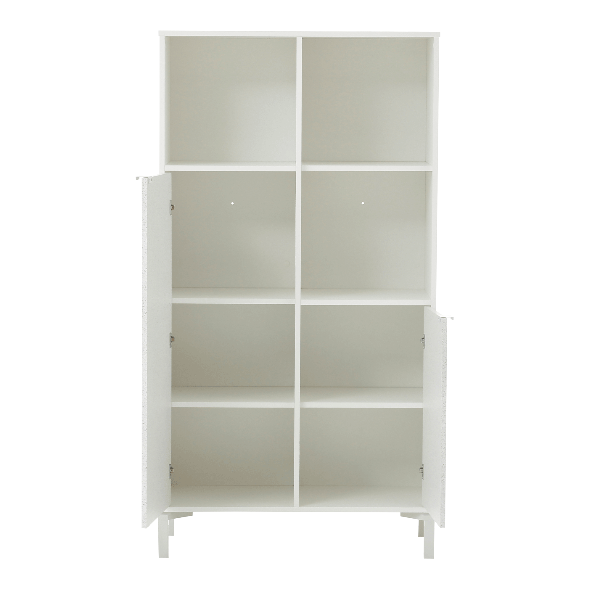 シルキークイーン☆2本 ARMÁRIO ALTO 2 PORTAS SLEEK BRANCO/GRANILITE | Tok&Stok