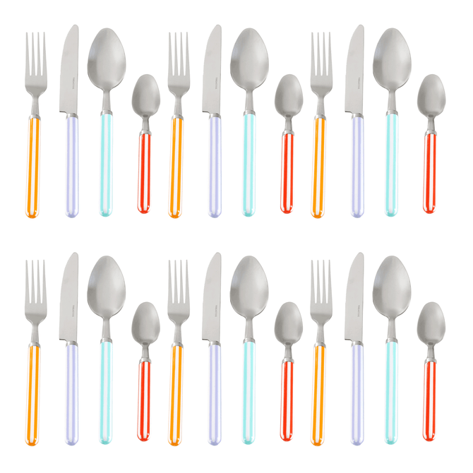 Faqueiro 24 Peças Para 6 Pessoas Striped Color