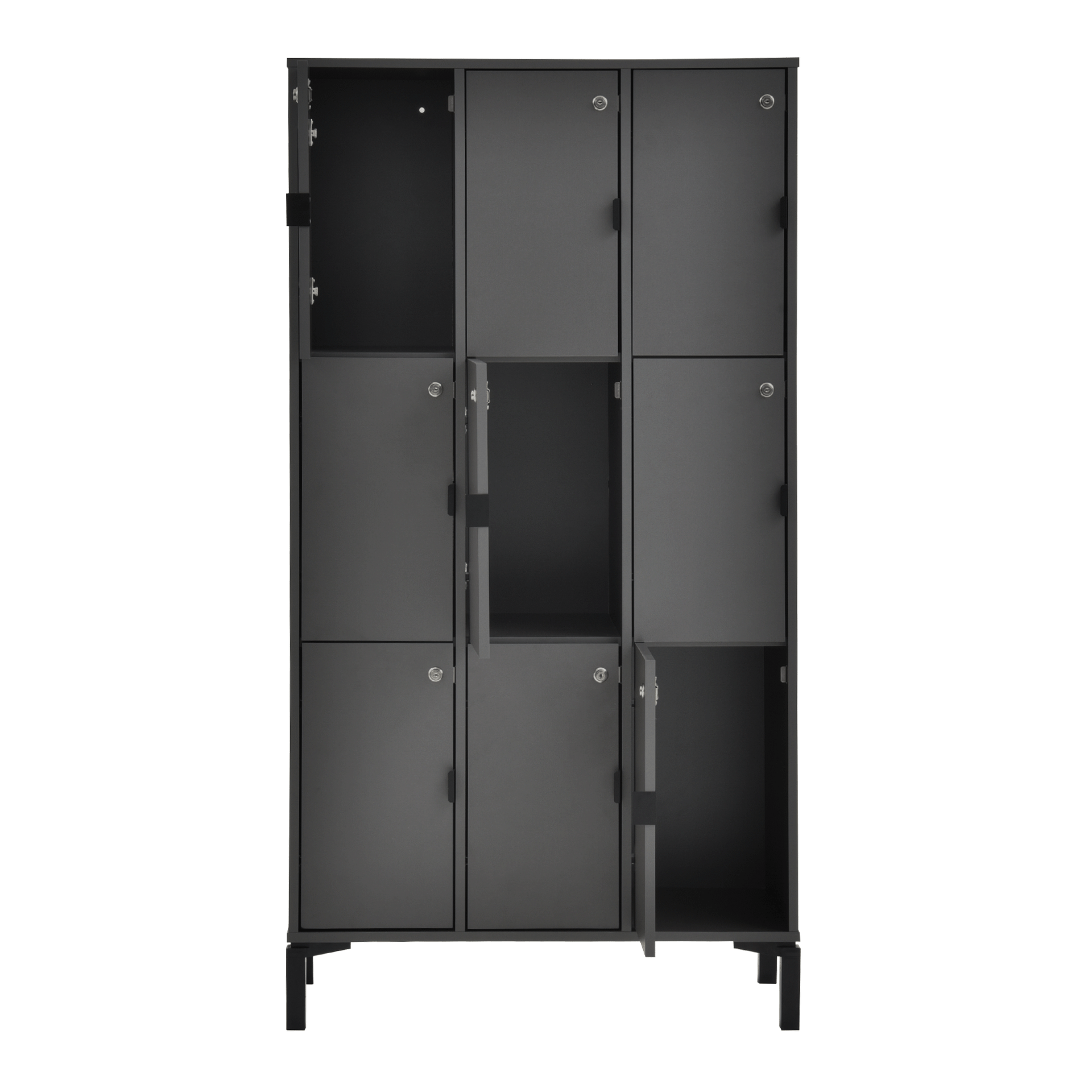 ARMARIO-ALTO-9-PORTAS-SLEEK-GRAFITE-PRETO-SLEEK_ST1