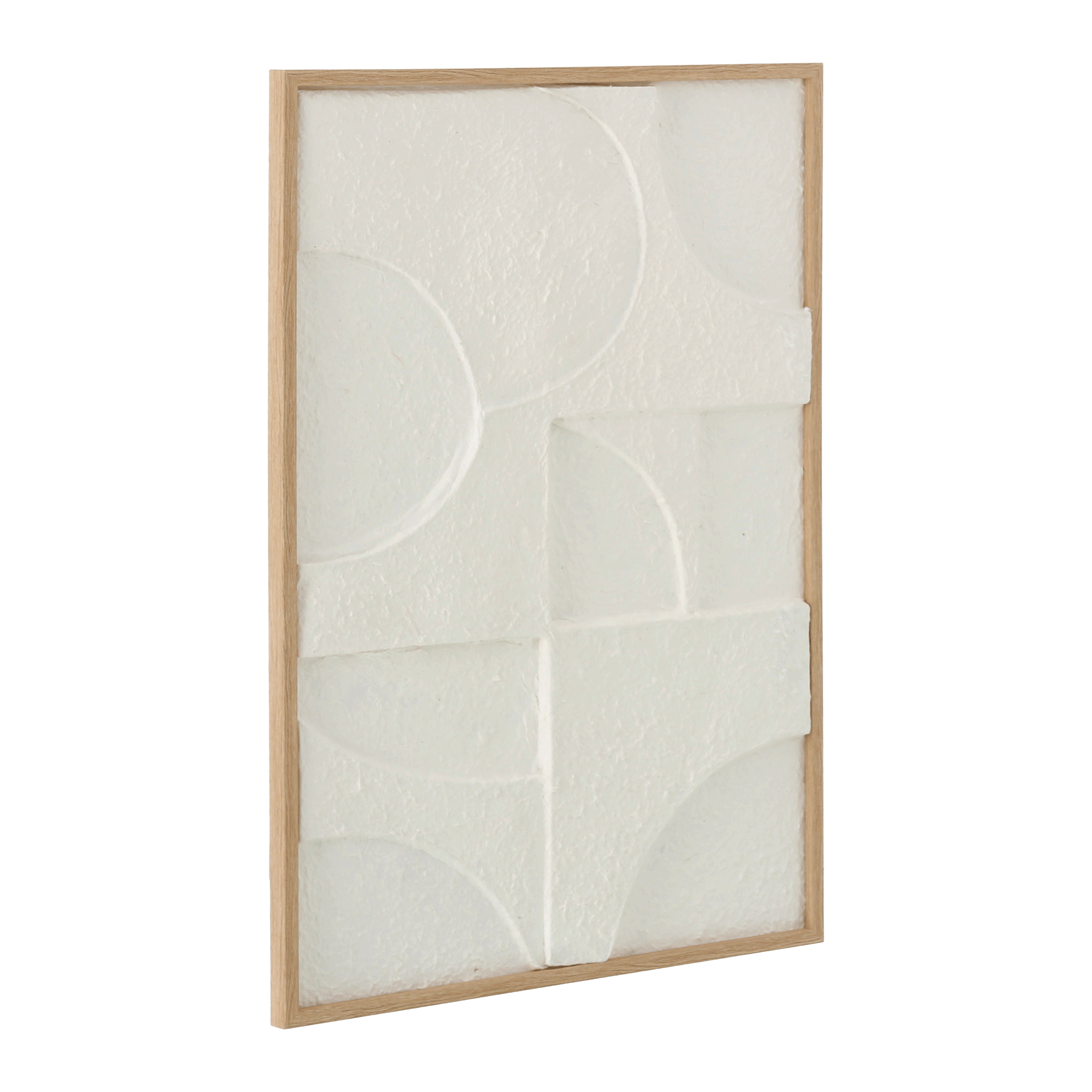 QUADRO II 50 CM X 70 CM TEXTURE DIMENSIONS MADEIRA/BRANCO | Tok&Stok
