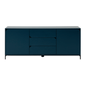 Preto - BUFFET 2 PORTAS/3 GAVETAS 1,80 M X 45 CM NASH