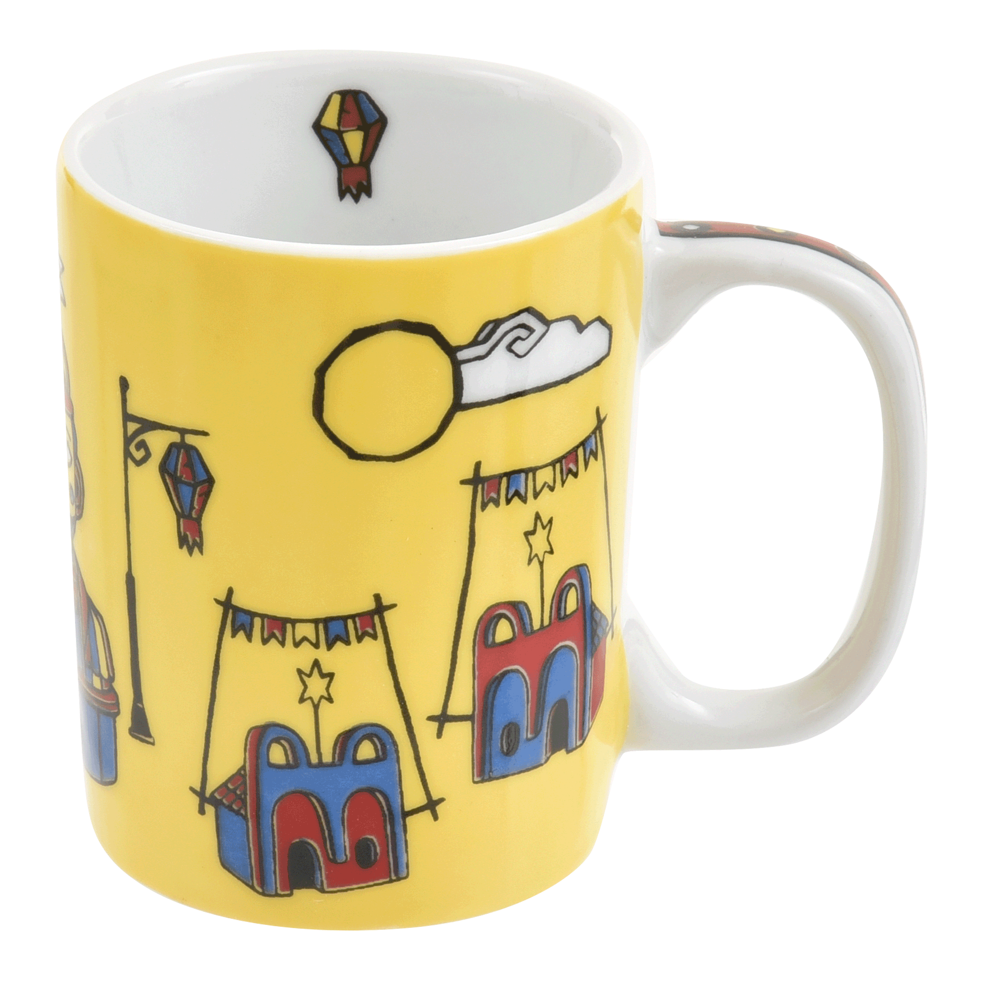 CANECA 160 ML PÉ-DE-SERRA MULTICOR/AMARELO | Tok&Stok