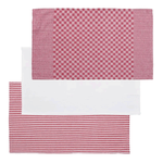 Branco - PANO DE PRATO COM 3 STAMP