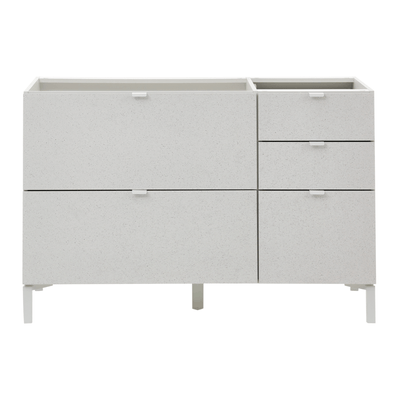ARMÁRIO DE COZINHA INFERIOR 1,20 M 2 PORTAS BASCULANTES/3 GAVETAS SLEEK