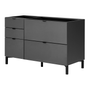 INFERIOR-120-M-2-PORTAS-BASCULANTES-3-GAVETAS-SLEEK-GRAFITE-PRETO-SLEEK_ST1
