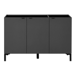 Preto - ARMÁRIO DE COZINHA INFERIOR 1,20 M 3 PORTAS SLEEK