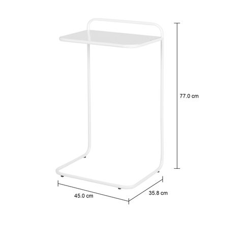 Imagem com medidas do produto MESA LATERAL 45 CM X 35 CM LAP