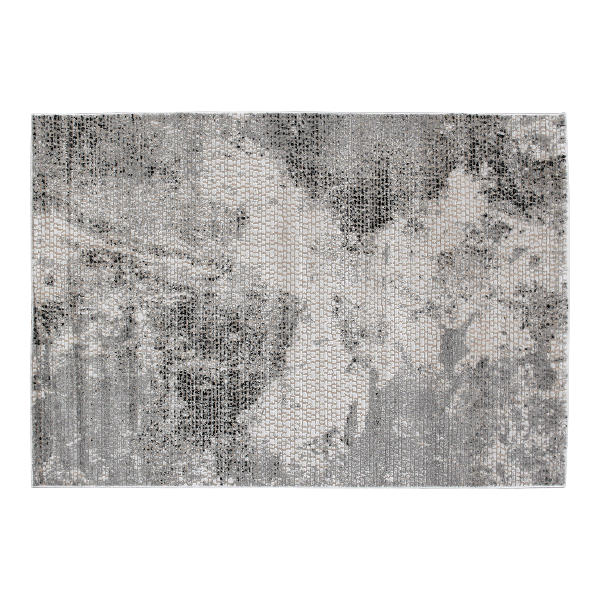 TAPETE 2 M X 2,50 M CETUS PRETO/CINZA | Tok&Stok