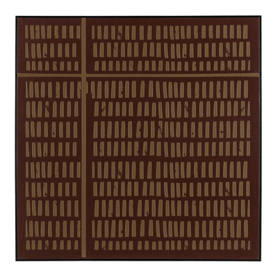 QUADRO 80 CM X 80 CM VOLUMETRIC BROWN
