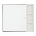 ARMÁRIO DE BANHEIRO COM ESPELHO 1 PORTA 80 CM X 70 CM SLEEK