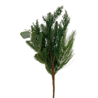 Galho pinheiro decorativo pick 57 cm vilarejo noel