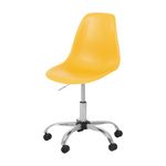 CROMADO/BANANA - EASY CADEIRA HOME OFFICE