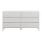Branco - CÔMODA 6 GAVETAS 1,50 M X 42 CM SLEEK