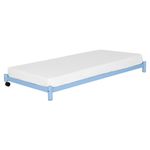 Azul claro - CAMA DE SOLTEIRO INFERIOR 78 CM FLAT