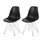 Preto - EAMES TOWER KIT C/2 CADEIRAS