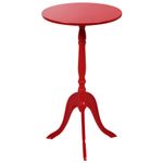 Vermelho - TRIKY MESA LATERAL REDONDA 30 CM