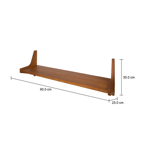 Imagem com medidas do produto PRATELEIRA 30 CM X 90 CM X 25 CM NORMA