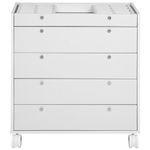 Branco - NAMI ESTRUTURA CÔMODA 5 GAVETAS 80X45