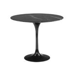 Preto nero marquina - TULIPE MESA REDONDA 90 PEDRA
